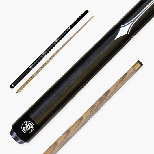 Jonny 8 Ball White Spear - 57"2 Piece Snooker Pool Cue - 9.5mm Tip