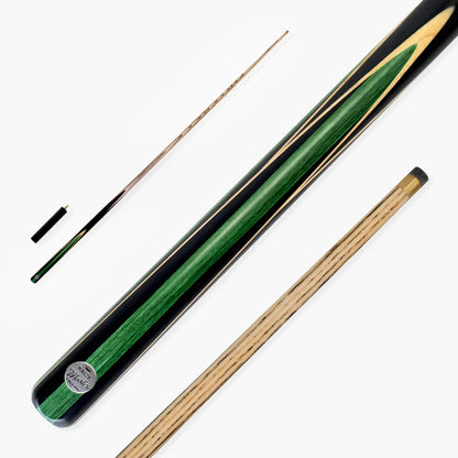 Baize Master 57 inch Green Jester 1 Piece Snooker Pool Cue - 9.5mm Tip