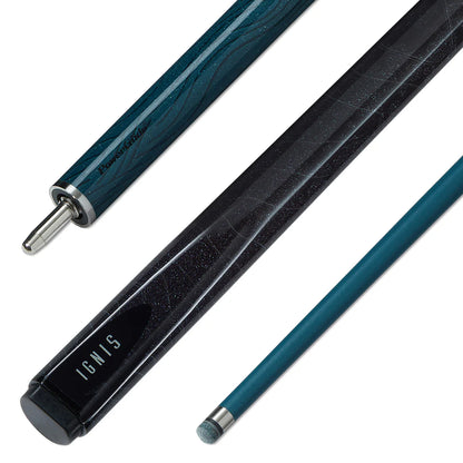 PowerGlide IGNIS - 57" 2 Piece Carbon Snooker Cue - 3 Colours