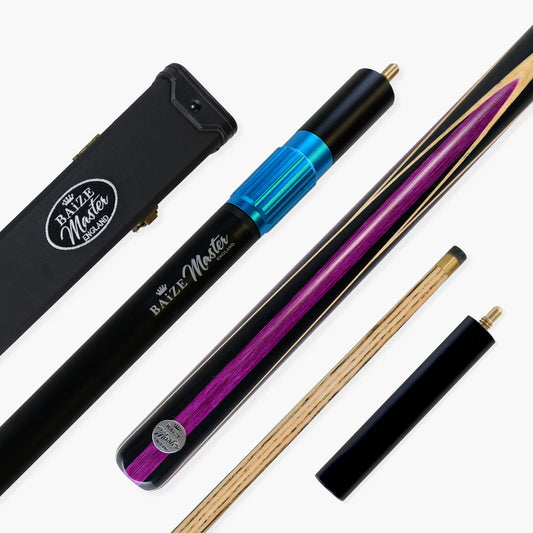 Baize Master Purple Jester 57inch 3/4 Snooker Pool Cue & Case Set