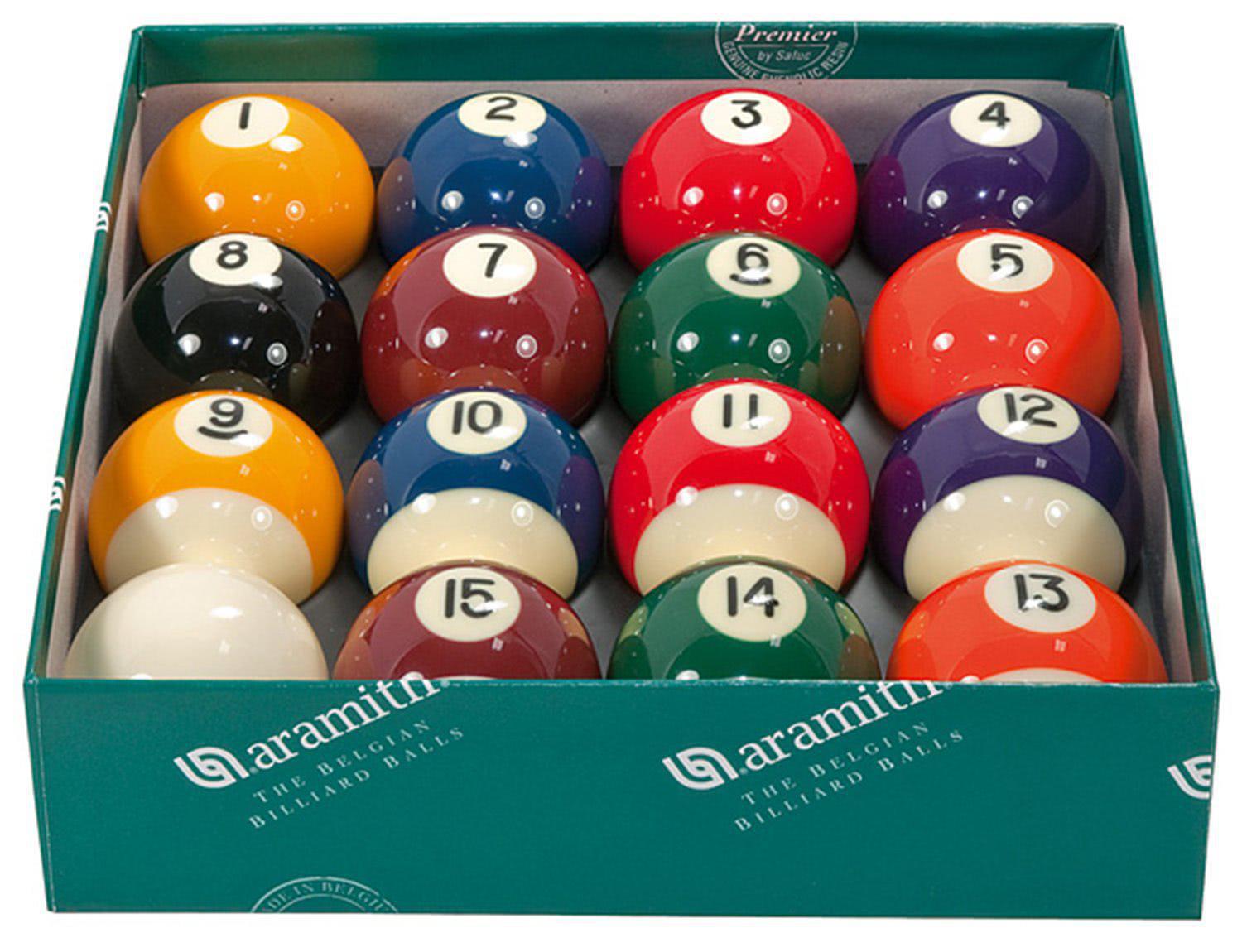 Aramith Premier 2" Spots & Stripes Pool Ball Set (50.8mm)