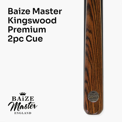 Baize Master 2 Piece 57inch Kingswood Snooker Pool Cue Case Set