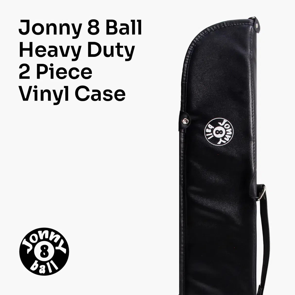 Jonny 8 Ball Heavy Duty Vinyl Soft Case for 2 Piece Cues