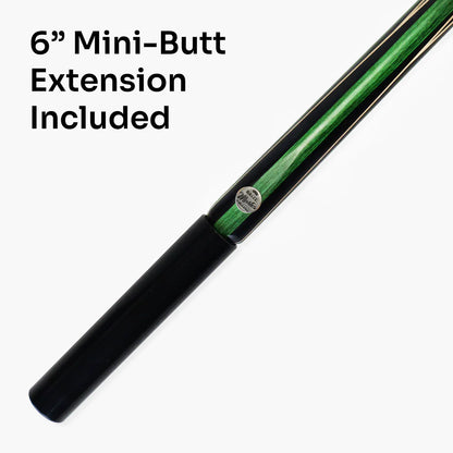 Baize Master 57 inch Green Jester 1 Piece Snooker Pool Cue - 9.5mm Tip