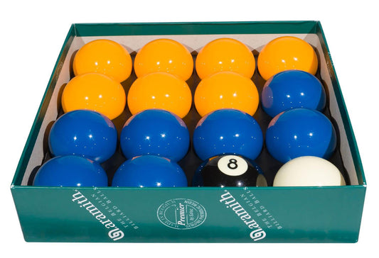 Aramith Premier 2" Blue & Yellow Pool Ball Set (50.8mm)