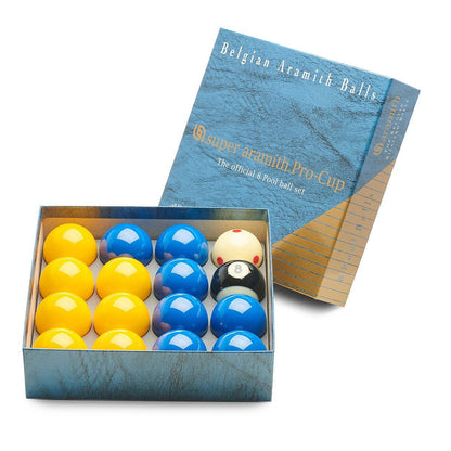 Aramith Pro Cup 2" Blues & Yellow Pool Balls