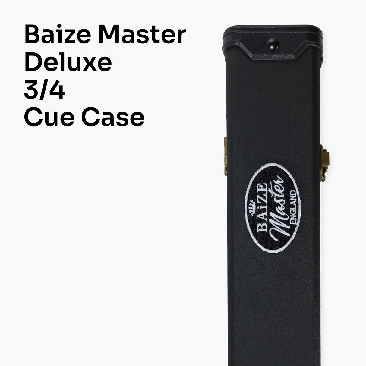 Baize Master 3/4 Deluxe Snooker Pool Cue Case with Embroidered Logo