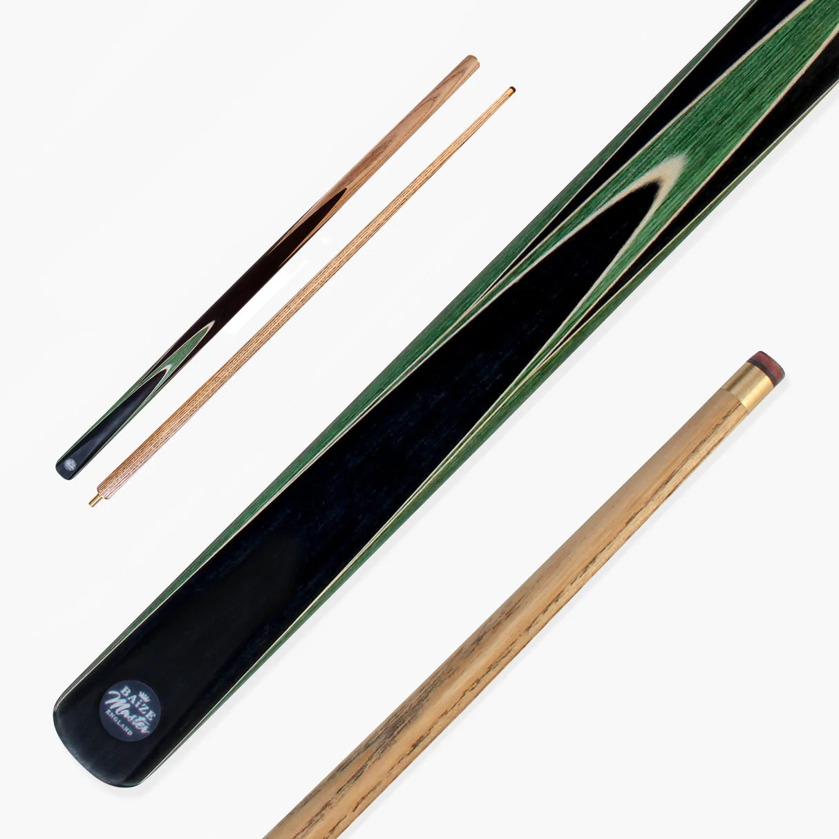 Baize Master Crucible Snooker Pool Cue - 2 Piece 57 inch - 9.5mm Tip