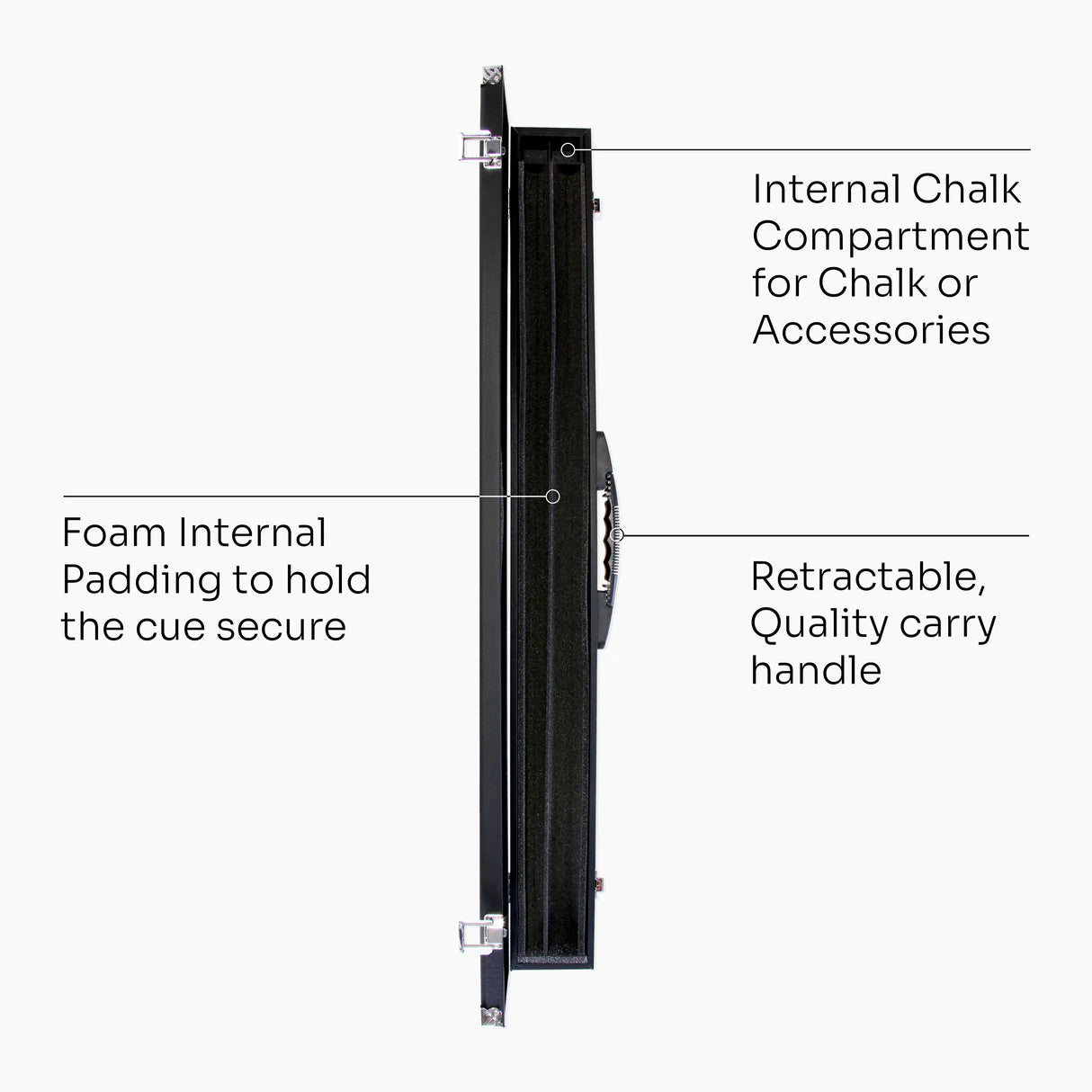 Baize Master Jimmy White Signature Victory 57inch Pool Cue & Case - 3 Colours