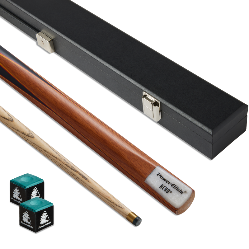 Aero 57" Snooker Pool Cue with Black Case Set - 9.5mm Tip