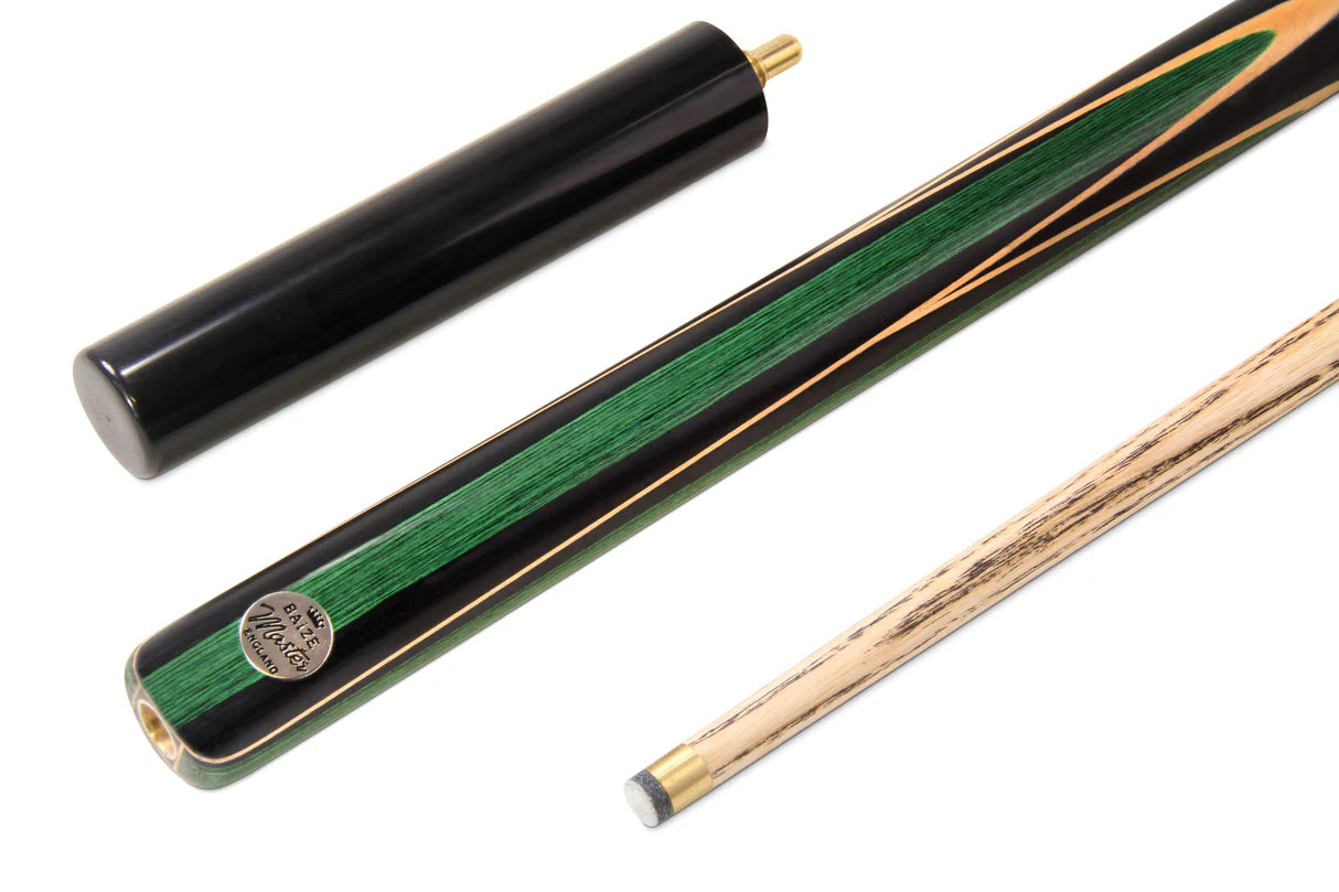 Baize Master 2 Piece Green Jester 57Inch Snooker Pool Cue with 9.5mm Tip