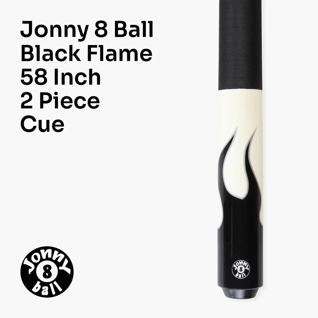 Jonny 8 Ball FLAME 58 Inch American Pool Cue - 3 Options