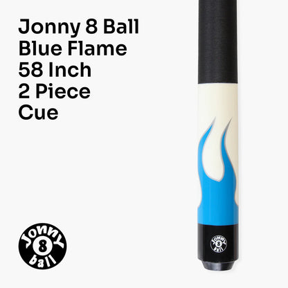 Jonny 8 Ball FLAME 58 Inch American Pool Cue - 3 Options