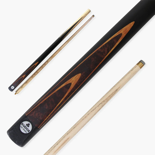 Kudos 48inch Classic Range Snooker Pool Cue - Junior Kids 2 Piece - 10mm Tip