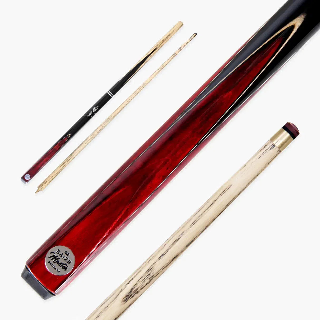 Baize Master - Jimmy White Signature Victory Cue - 2 Piece with 9.5mm Tip - 3 Colours