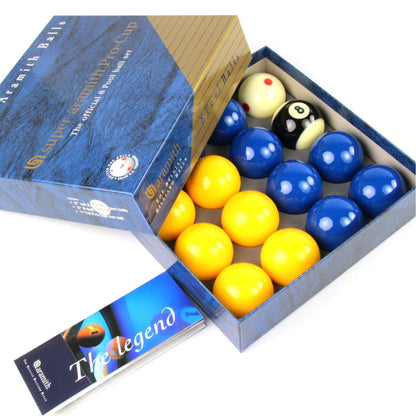 Aramith Pro Cup 2" Blues & Yellow Pool Balls