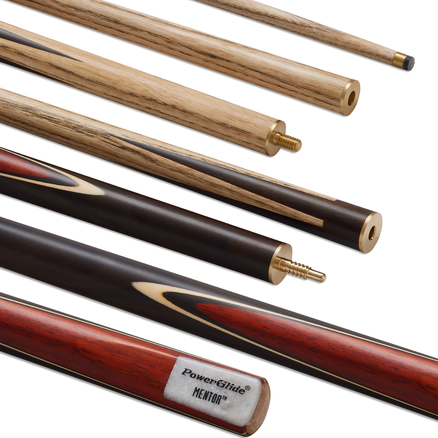 PowerGlide 55" MENTOR 3 Piece Pool Cue with 8.5mm Tip