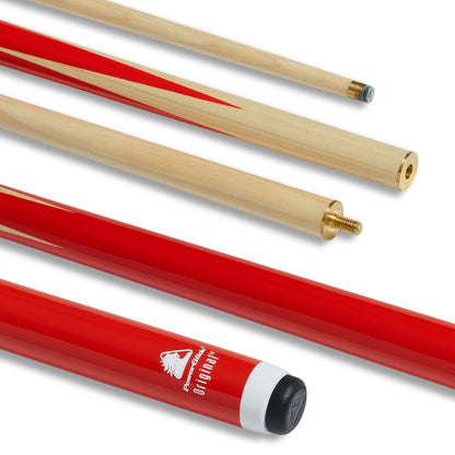 PowerGlide 57" Original Snooker 2 Piece Cue with 10mm Tip - 3 Colours