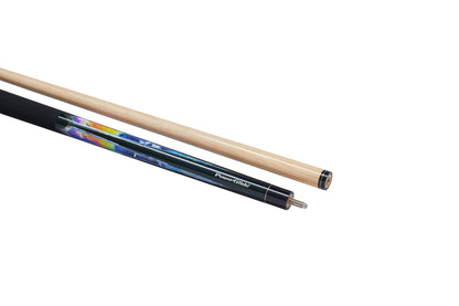 PowerGlide Psychedelic 57" - 2 Piece Pool Cue with 13mm Tip