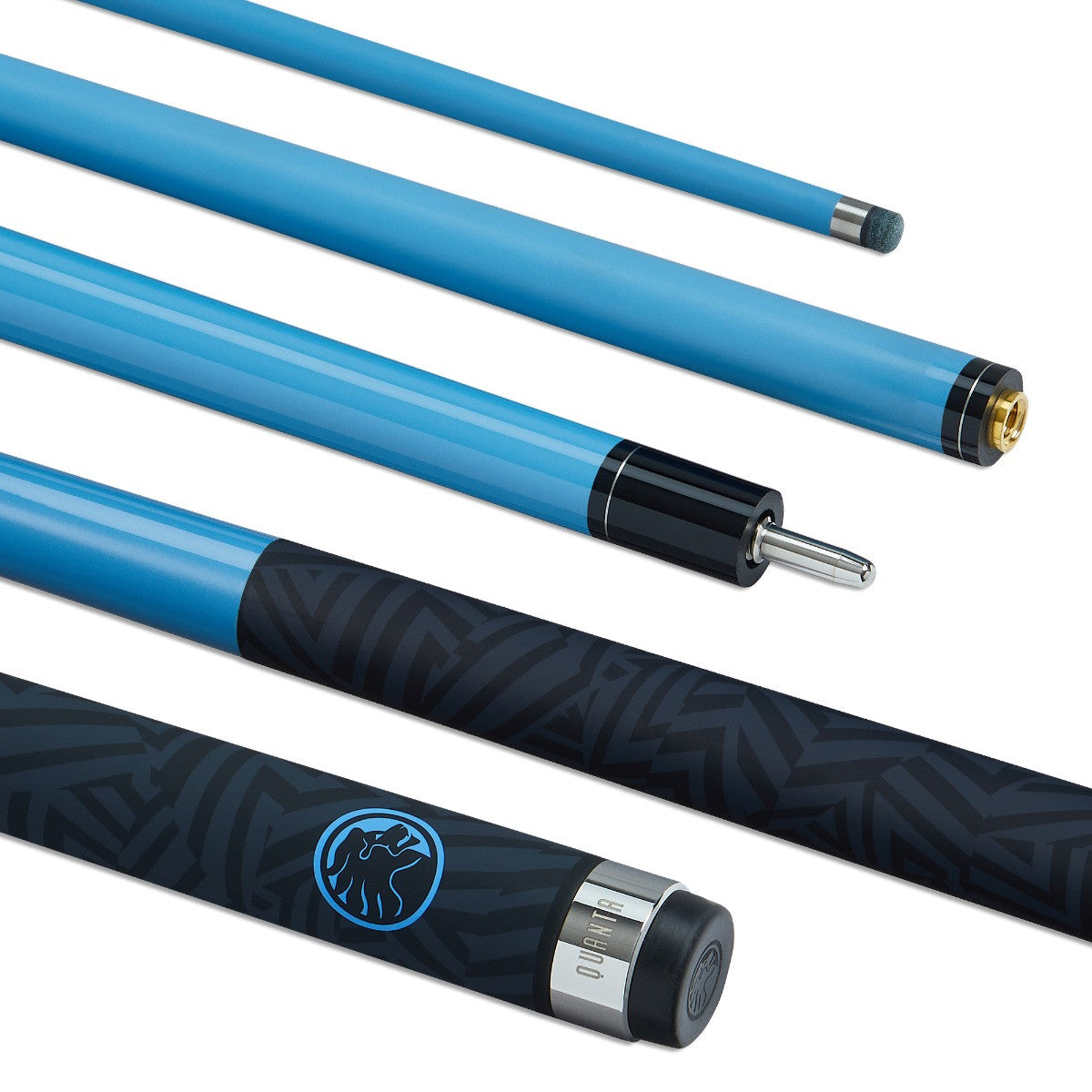 PowerGlide 57" QUANTA Carbon Pool Cue with 13mm Tip - 2 Colours