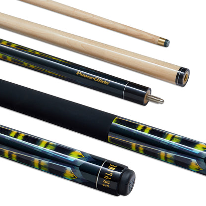 PowerGlide SKYLINE Pool Cue - 57" - 2 Piece - 13mm Tip