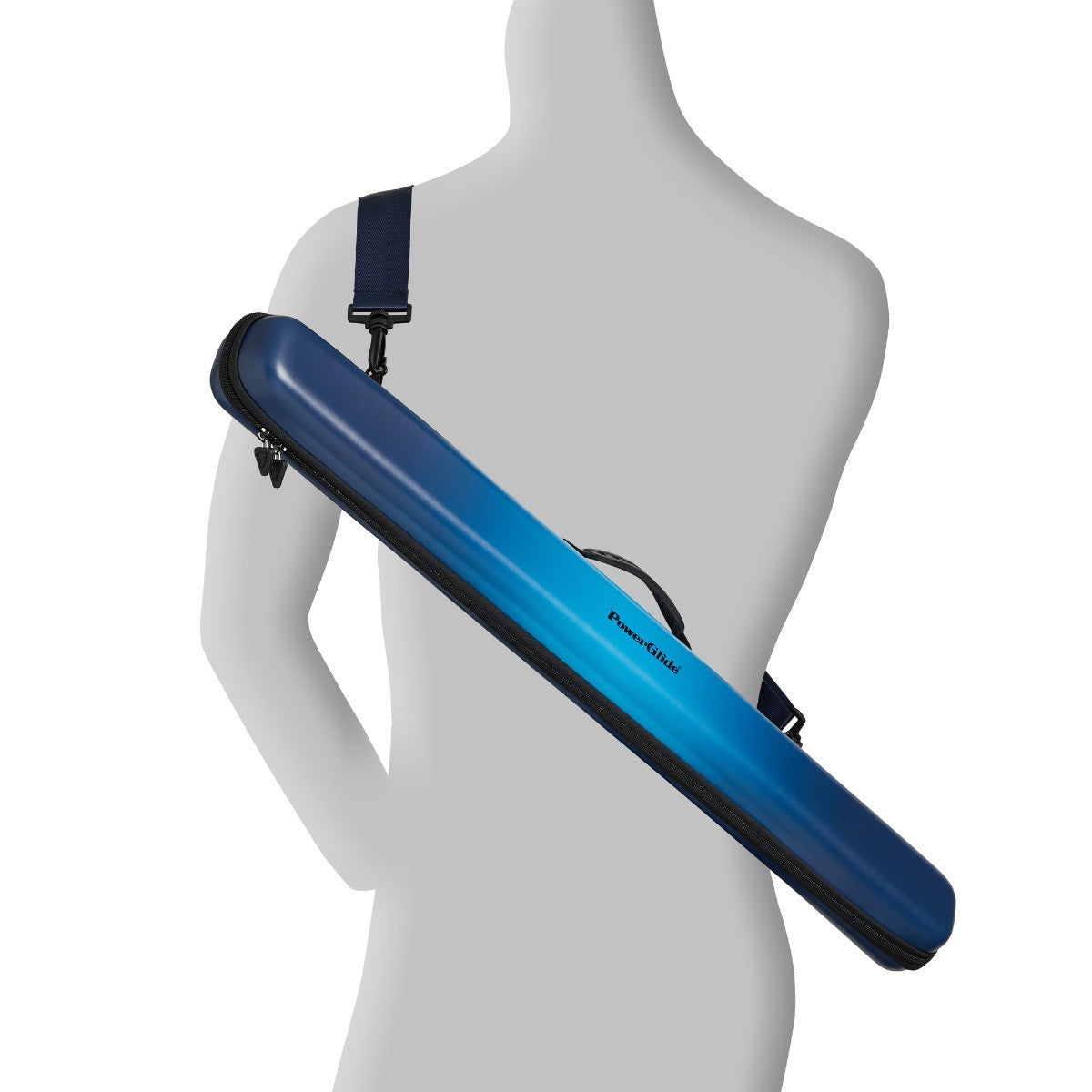 PowerGlide Svartur Cue Case - 2 Piece - Blue Fade